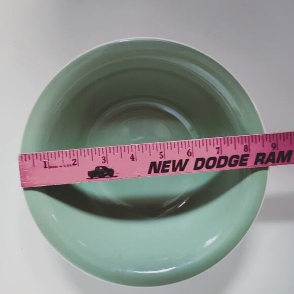 💚 Set of 2 Vintage Sage Green Bowls (8.5" & 5.5") | MCM USA Mismatched🥄 - Picture 7 of 14